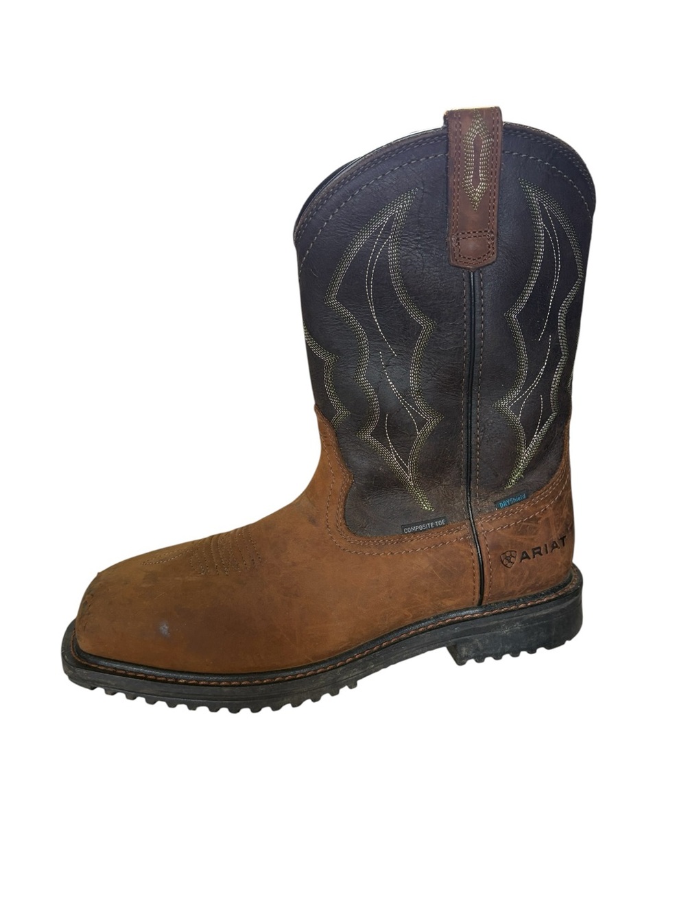 Ariat RigTek Square Toe Waterproof Composite Toe Work Boot Men's 10.5 D - Picture 2 of 13